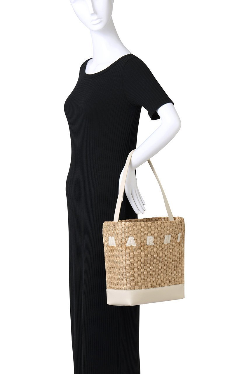 【マルニ/MARNI】のMUSEO ラフィア調スモールホーボーバッグ 人気、トレンドファッション・服の通販 founy(ファニー) 　ファッション　Fashion　レディースファッション　WOMEN　バッグ　Bag　コンビ　Combination　サマー　Summer　シンプル　Simple　ラフィア　Raffia　リゾート　Resort　NEW・新作・新着・新入荷　New Arrivals　other-2|ID: prp329100004522231 ipo3291000000031987072