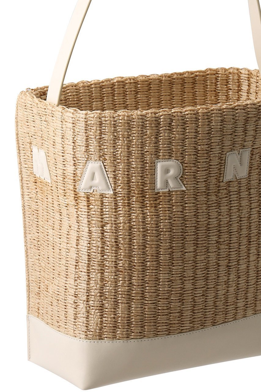 【マルニ/MARNI】のMUSEO ラフィア調スモールホーボーバッグ 人気、トレンドファッション・服の通販 founy(ファニー) 　ファッション　Fashion　レディースファッション　WOMEN　バッグ　Bag　コンビ　Combination　サマー　Summer　シンプル　Simple　ラフィア　Raffia　リゾート　Resort　NEW・新作・新着・新入荷　New Arrivals　other-4|ID: prp329100004522231 ipo3291000000031987074