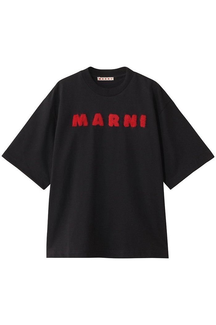 【マルニ/MARNI / MEN】の【MEN】モヘアロゴTシャツ インテリア・キッズ・メンズ・レディースファッション・服の通販 founy(ファニー) https://founy.com/ ファッション Fashion メンズファッション Fashion for Men トップス・カットソー Cut & Sew Tops メンズシャツ Shirts ショート Short, Short Length シンプル Simple, Minimal スリーブ Sleeve, Long Sleeve / Short Sleeve |ID: prp329100004522233 ipo3291000000035559984