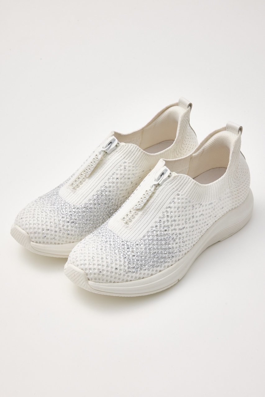 【スタッカート/STACCATO】のデザインZIPハンディライトスリッポン 人気、トレンドファッション・服の通販 founy(ファニー) 　ファッション　Fashion　レディースファッション　Ladies' Fashion Online　ジップ　Zip　ストーン　Stone　スニーカー　Sneakers　スリッポン　Slip-Ons　軽量　Lightweight　 other-1|ID: prp329100004522235 ipo3291000000032037107