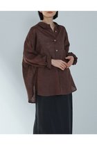 【プルミエ アロンディスモン/1er Arrondissement】の60リネンシャツ ブラウン|ID:prp329100004522237