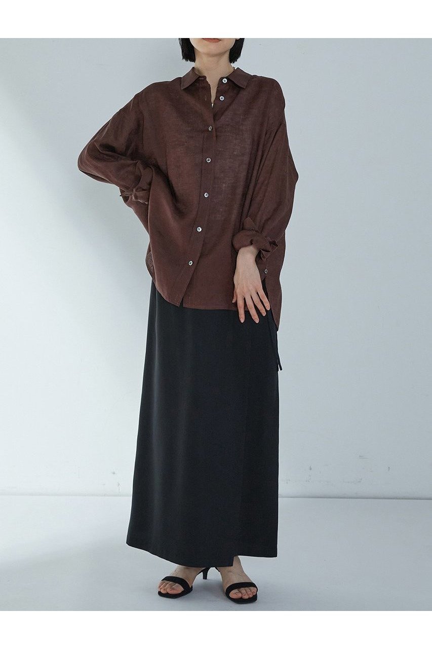 【プルミエ アロンディスモン/1er Arrondissement】の60リネンシャツ 人気、トレンドファッション・服の通販 founy(ファニー) 　ファッション　Fashion　レディースファッション　WOMEN　トップス・カットソー　Tops/Tshirt　シャツ/ブラウス　Shirts/Blouses　スリーブ　Sleeve　リネン　Linen　ロング　Long　夏　Summer　NEW・新作・新着・新入荷　New Arrivals　other-3|ID: prp329100004522237 ipo3291000000031987134