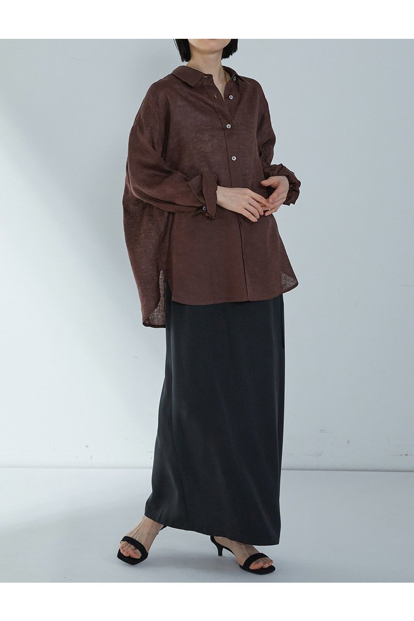 【プルミエ アロンディスモン/1er Arrondissement】の60リネンシャツ 人気、トレンドファッション・服の通販 founy(ファニー) 　ファッション　Fashion　レディースファッション　WOMEN　トップス・カットソー　Tops/Tshirt　シャツ/ブラウス　Shirts/Blouses　スリーブ　Sleeve　リネン　Linen　ロング　Long　夏　Summer　NEW・新作・新着・新入荷　New Arrivals　other-4|ID: prp329100004522237 ipo3291000000031987135