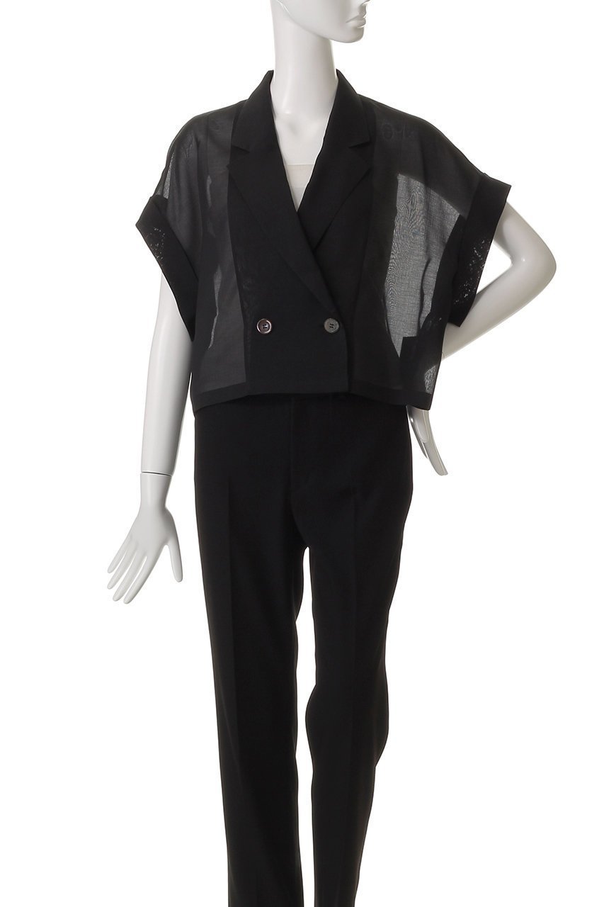 【アナイ/ANAYI】のシアーオーガンフレンチスリーブジャケット 人気、トレンドファッション・服の通販 founy(ファニー) 　ファッション　Fashion　レディースファッション　WOMEN　アウター　Coat Outerwear　ジャケット　Jackets　オーガンジー　Organdy　キャミソール　Camisole　クロップド　Cropped　シアー　Sheer　ジャケット　Jacket　パーティ　Party　夏　Summer　NEW・新作・新着・新入荷　New Arrivals　other-2|ID: prp329100004522250 ipo3291000000031987227