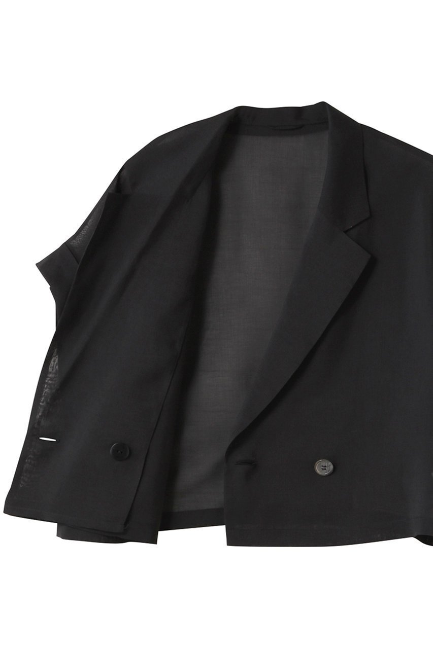【アナイ/ANAYI】のシアーオーガンフレンチスリーブジャケット 人気、トレンドファッション・服の通販 founy(ファニー) 　ファッション　Fashion　レディースファッション　WOMEN　アウター　Coat Outerwear　ジャケット　Jackets　オーガンジー　Organdy　キャミソール　Camisole　クロップド　Cropped　シアー　Sheer　ジャケット　Jacket　パーティ　Party　夏　Summer　NEW・新作・新着・新入荷　New Arrivals　other-6|ID: prp329100004522250 ipo3291000000031987232