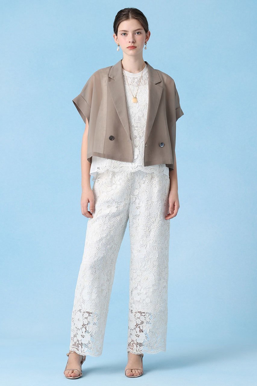 【アナイ/ANAYI】のシアーオーガンフレンチスリーブジャケット 人気、トレンドファッション・服の通販 founy(ファニー) ファッション Fashion レディースファッション Fashion for Women アウター Coat / Outerwear Collection レディースジャケット・軽アウター Jackets オーガンジー Organza Fabric キャミソール Camisole, Spaghetti Strap Top クロップド Cropped, Short Length シアー Sheer, See-Through ジャケット Jacket, Outerwear パーティ Party, Party Style 夏 Summer other-8|ID: prp329100004522250 ipo3291000000035401305