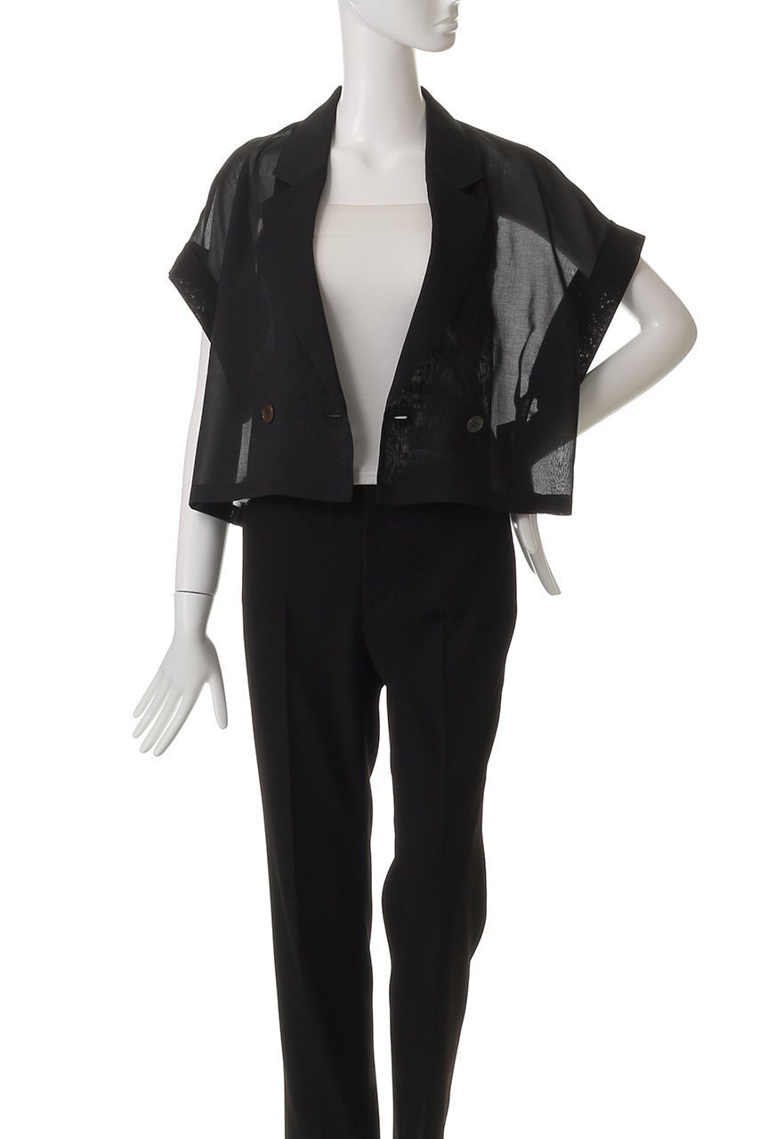 【アナイ/ANAYI】のシアーオーガンフレンチスリーブジャケット 大人の最旬トレンドファッション＆コーディネート founy(ファウニー) 　ファッション　Fashion　レディースファッション　Fashion for Women　アウター　Coat / Outerwear Collection　レディースジャケット・軽アウター　Jackets　オーガンジー　Organza Fabric　キャミソール　Camisole, Spaghetti Strap Top　クロップド　Cropped, Short Length　シアー　Sheer, See-Through　ジャケット　Jacket, Outerwear　パーティ　Party, Party Style　夏　Summer　other-7|ID: prp329100004522250 ipo3291000000036777065