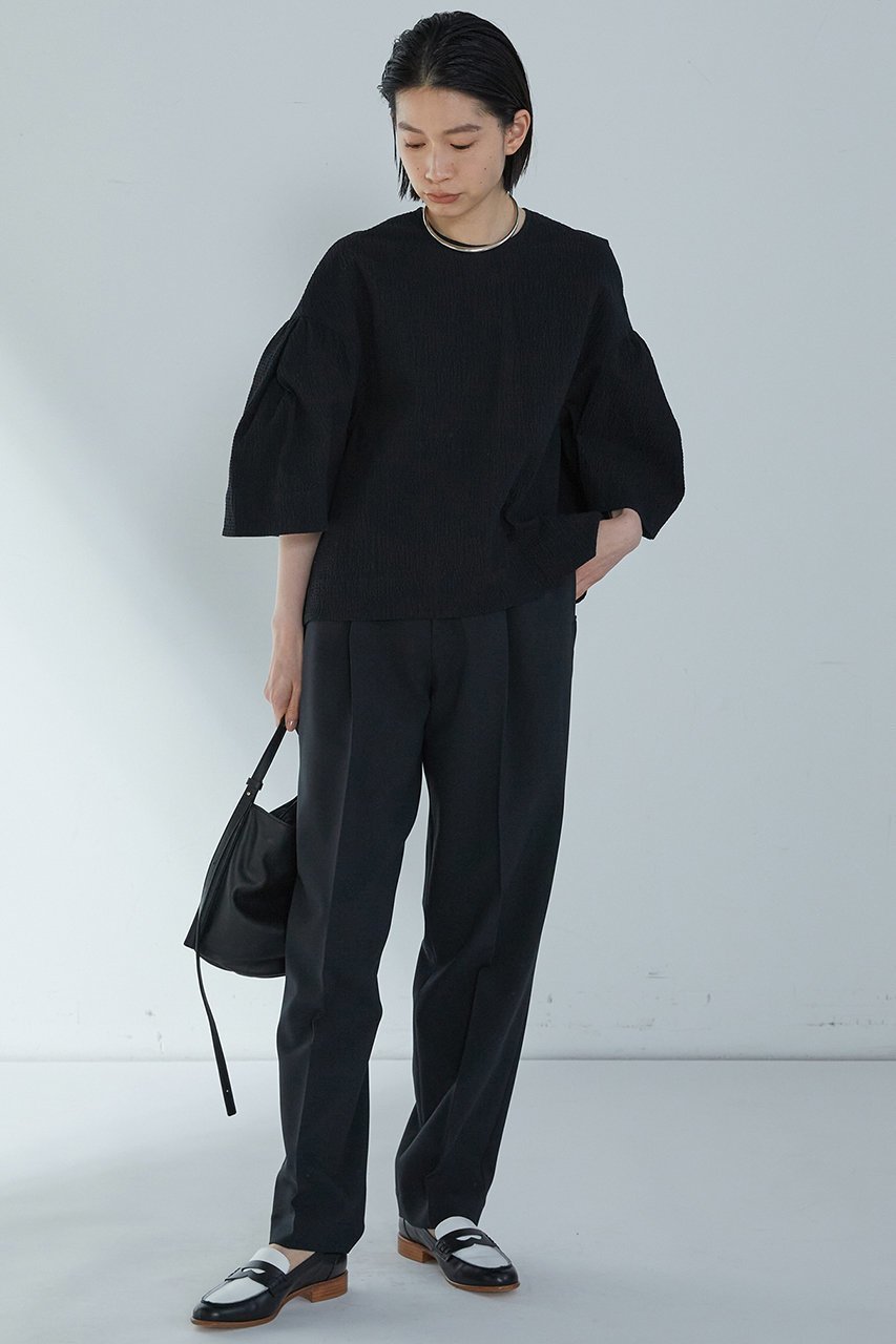 【プルミエ アロンディスモン/1er Arrondissement】のコットンサッカーランタンブラウス 人気、トレンドファッション・服の通販 founy(ファニー) 　ファッション　Fashion　レディースファッション　Fashion for Women　トップス・カットソー　Cut & Sew Tops　シャツ・ブラウス・オフィスカジュアル　Elegant Blouses & Button-Ups　サッカー　Seersucker, Summer Fabric　ショート　Short, Short Length　スリーブ　Sleeve, Long Sleeve / Short Sleeve　チューリップ　Tube, Tube Top　ボックス　Boxy, Box Shape　再入荷　Restock / Back in Stock　other-3|ID: prp329100004522258 ipo3291000000035742207