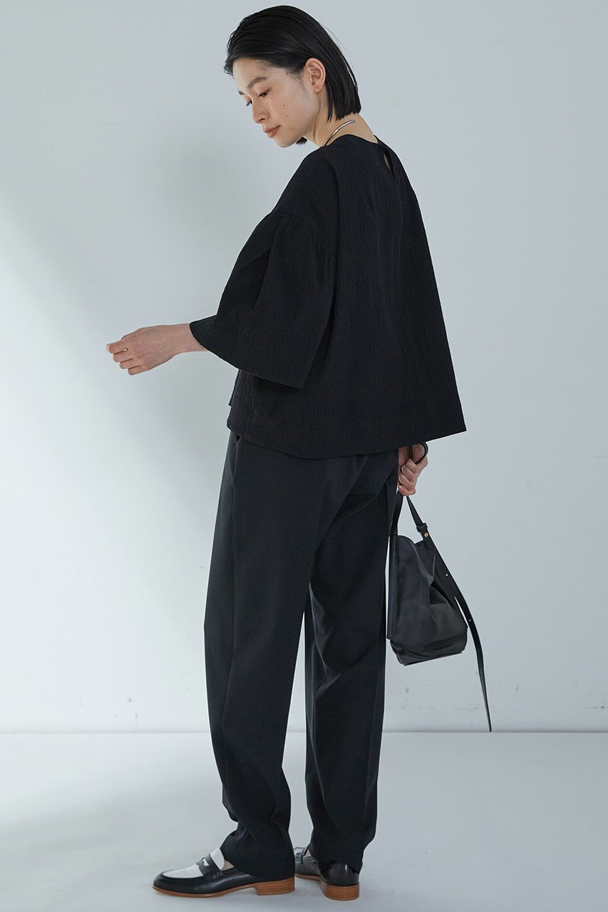 【プルミエ アロンディスモン/1er Arrondissement】のコットンサッカーランタンブラウス 人気、トレンドファッション・服の通販 founy(ファニー) 　ファッション　Fashion　レディースファッション　Fashion for Women　トップス・カットソー　Cut & Sew Tops　シャツ・ブラウス・オフィスカジュアル　Elegant Blouses & Button-Ups　サッカー　Seersucker, Summer Fabric　ショート　Short, Short Length　スリーブ　Sleeve, Long Sleeve / Short Sleeve　チューリップ　Tube, Tube Top　ボックス　Boxy, Box Shape　再入荷　Restock / Back in Stock　other-4|ID: prp329100004522258 ipo3291000000035742210