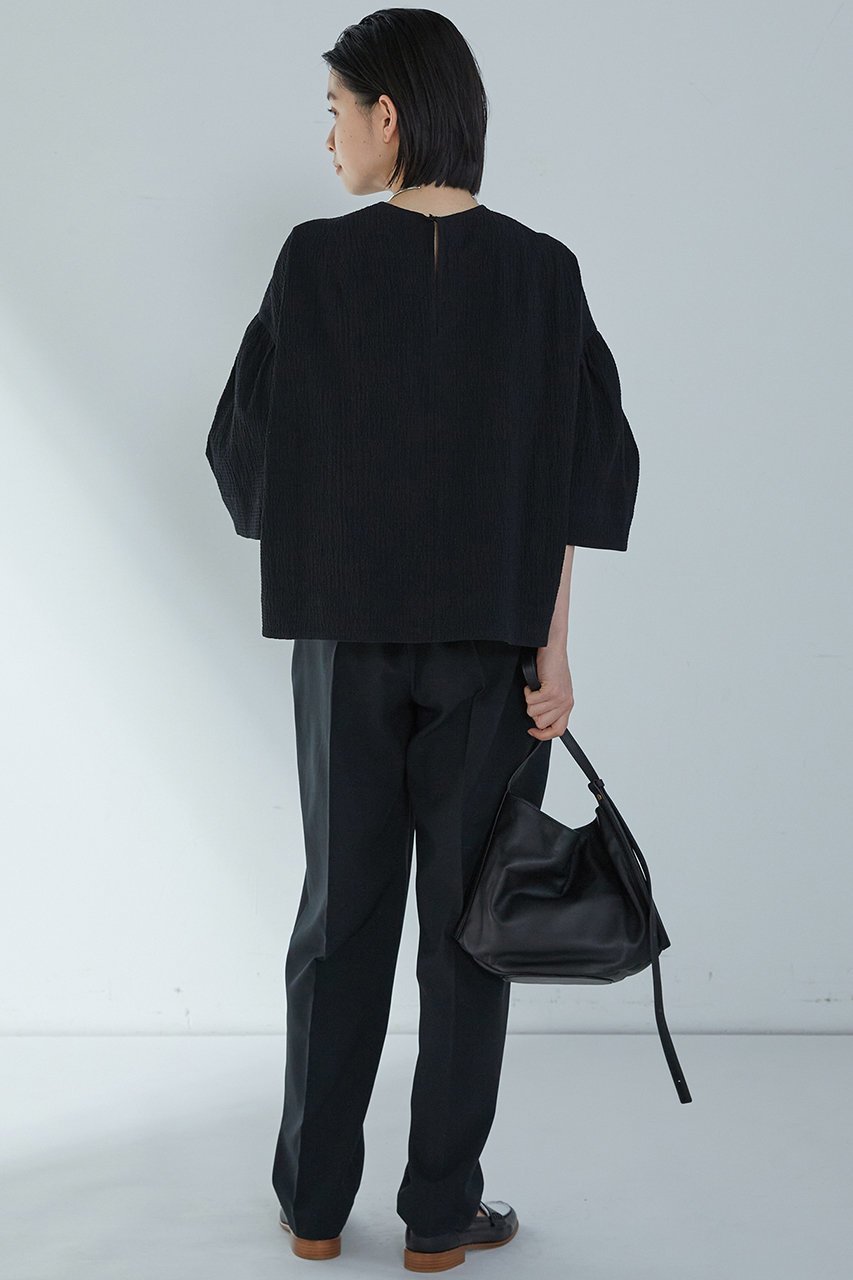 【プルミエ アロンディスモン/1er Arrondissement】のコットンサッカーランタンブラウス 人気、トレンドファッション・服の通販 founy(ファニー) 　ファッション　Fashion　レディースファッション　Fashion for Women　トップス・カットソー　Cut & Sew Tops　シャツ・ブラウス・オフィスカジュアル　Elegant Blouses & Button-Ups　サッカー　Seersucker, Summer Fabric　ショート　Short, Short Length　スリーブ　Sleeve, Long Sleeve / Short Sleeve　チューリップ　Tube, Tube Top　ボックス　Boxy, Box Shape　再入荷　Restock / Back in Stock　other-5|ID: prp329100004522258 ipo3291000000035742214