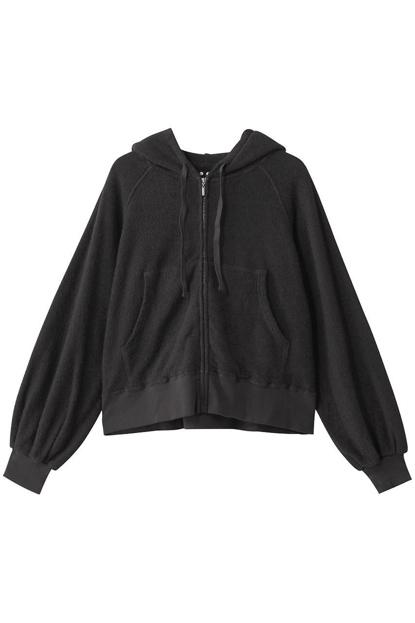 【スリー ドッツ/three dots】のダブルパイル ジップアップフーディ インテリア・キッズ・メンズ・レディースファッション・服の通販 founy(ファニー) 　ファッション　Fashion　レディースファッション　Fashion for Women　トップス・カットソー　Cut & Sew Tops　シャツ・ブラウス・オフィスカジュアル　Elegant Blouses & Button-Ups　レディースパーカー・カジュアルフーディー　Casual Hoodies & Sweatshirts　ロングTシャツ・Tシャツ　Longline T-Shirts & Tees　スウェット・クルーネックトップス　Sweatshirts & Crewnecks / Relaxed Fit Sweat Tops　カットソー・ベーシックTシャツ　Cut-and-Sewn Tops / Stretch Tees & Basics　おすすめ　Recommended / Our Picks　シンプル　Simple, Minimal　セットアップ　Set-Up, Coordinated Outfit　タオル　Towel, Bath Towel　ダブル　Double, Double-Breasted　ビーチ　Beach, Seaside　ソフトブラック|ID: prp329100004522261 ipo3291000000032791826