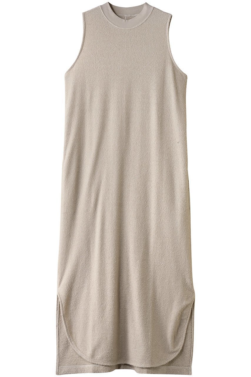 【スリー ドッツ/three dots】のダブルパイル タンク ドレス インテリア・キッズ・メンズ・レディースファッション・服の通販 founy(ファニー) 　ファッション　Fashion　レディースファッション　WOMEN　ワンピース　Dress　ドレス　Party Dresses　チュニック　Tunic　おすすめ　Recommend　スリット　Slit　セットアップ　Set Up　タオル　Towel　タンク　Tank　ダブル　Double　チュニック　Tunic　ドレス　Dress　ノースリーブ　No Sleeve　フロント　Front　ラウンド　Round　ロング　Long　NEW・新作・新着・新入荷　New Arrivals　ベージュ|ID: prp329100004522262 ipo3291000000031987330