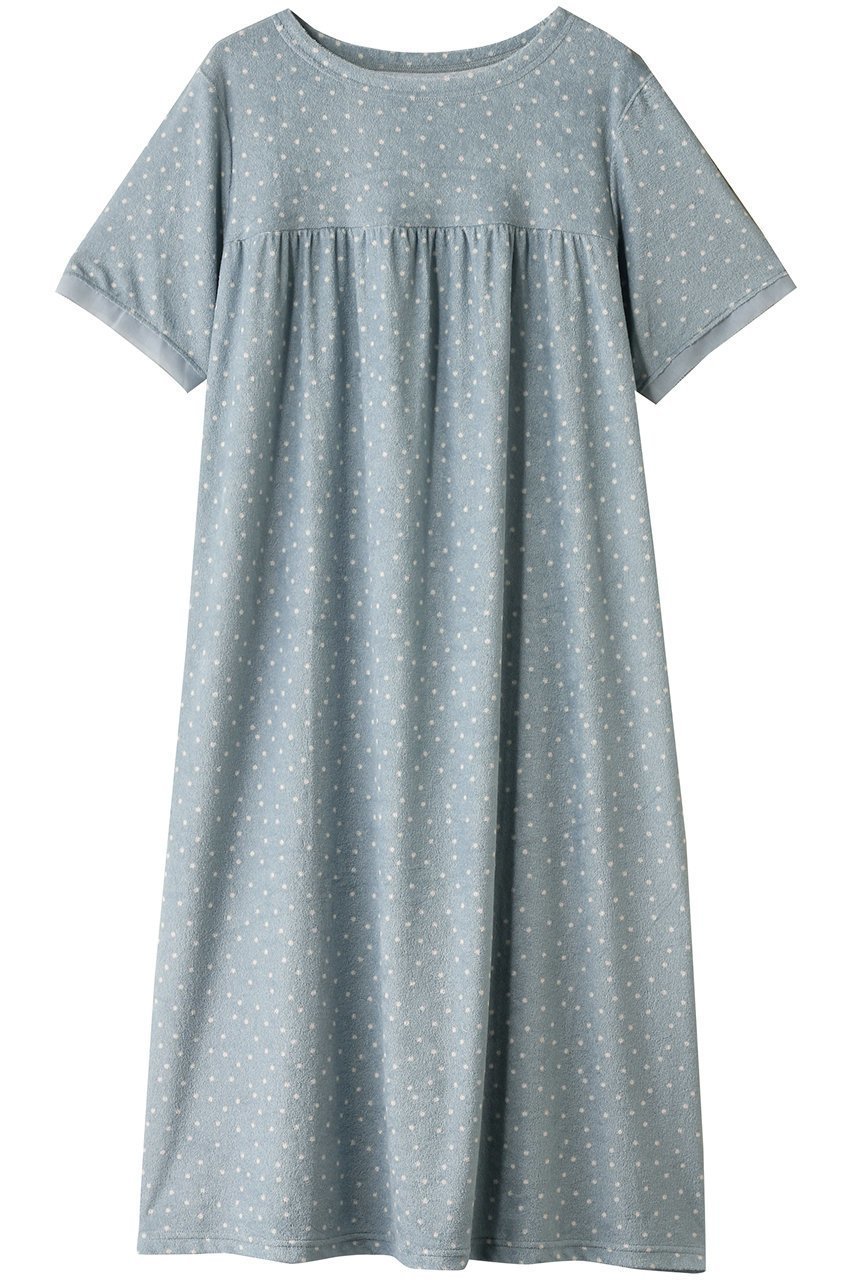 【キッドブルー/KID BLUE】の25ガーゼパイルドットワンピース インテリア・キッズ・メンズ・レディースファッション・服の通販 founy(ファニー) 　ファッション　Fashion　レディースファッション　WOMEN　ワンピース　Dress　ギャザー　Gather　ドット　Dot　パジャマ　Pajamas　フェミニン　Feminine　夏　Summer　NEW・新作・新着・新入荷　New Arrivals　ユーカリ|ID: prp329100004522263 ipo3291000000031987339