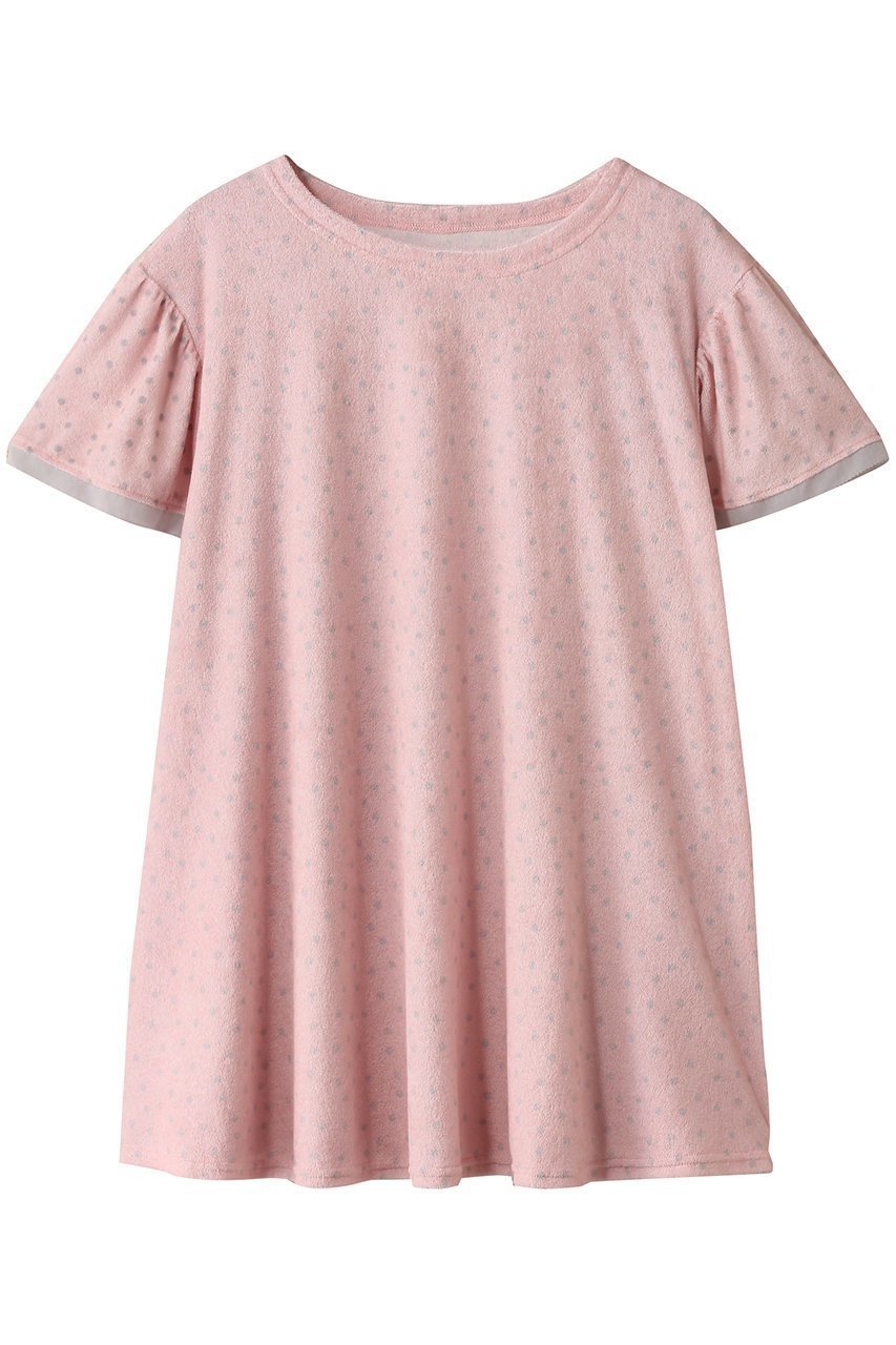 【キッドブルー/KID BLUE】の25ガーゼパイルドットトップス インテリア・キッズ・メンズ・レディースファッション・服の通販 founy(ファニー) 　ファッション　Fashion　レディースファッション　WOMEN　トップス・カットソー　Tops/Tshirt　ガーリー　Girly　スリーブ　Sleeve　ドット　Dot　パジャマ　Pajamas　フレア　Flare　リラックス　Relax　NEW・新作・新着・新入荷　New Arrivals　ピンク|ID: prp329100004522265 ipo3291000000031987353
