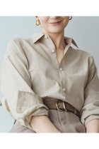 【プルミエ アロンディスモン/1er Arrondissement】の【富岡佳子×1er Arrondissement】ラミーコットンミニマルシャツ ベージュ|ID:prp329100004522275