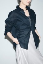 【プルミエ アロンディスモン/1er Arrondissement】の【富岡佳子×1er Arrondissement】ラミーコットンミニマルシャツ ブラック|ID:prp329100004522275