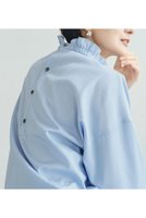 【プルミエ アロンディスモン/1er Arrondissement】の【富岡佳子×1er Arrondissement】スタンドラッフルカラーブラウス 人気、トレンドファッション・服の通販 founy(ファニー) ファッション Fashion レディースファッション WOMEN トップス・カットソー Tops/Tshirt シャツ/ブラウス Shirts/Blouses スタンド Stand スラックス Slacks スリーブ Sleeve デニム Denim ラッフル Raffle ロング Long NEW・新作・新着・新入荷 New Arrivals |ID:prp329100004522276
