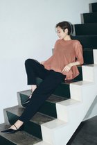 【プルミエ アロンディスモン/1er Arrondissement】の【富岡佳子×1er Arrondissement】ワンタックイージースラックス ブラック|ID:prp329100004522277