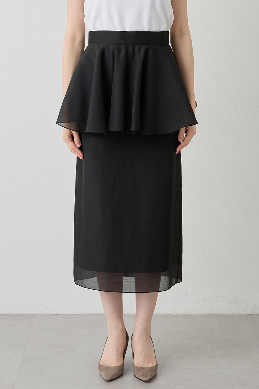 【ウィムガゼット/Whim Gazette】のフリルタイトスカート 人気、トレンドファッション・服の通販 founy(ファニー) 　ファッション　Fashion　レディースファッション　WOMEN　スカート　Skirt　ロングスカート　Long Skirt　おすすめ　Recommend　オーガンジー　Organdy　タイトスカート　Tight Skirt　フリル　Frills　ボトム　Bottom　ロング　Long　エレガント 上品　Elegant　NEW・新作・新着・新入荷　New Arrivals　other-7|ID: prp329100004523554 ipo3291000000031998683