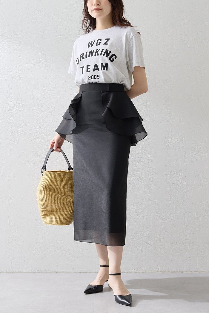 【ウィムガゼット/Whim Gazette】のフリルタイトスカート インテリア・キッズ・メンズ・レディースファッション・服の通販 founy(ファニー) https://founy.com/ ファッション Fashion レディースファッション WOMEN スカート Skirt ロングスカート Long Skirt おすすめ Recommend オーガンジー Organdy タイトスカート Tight Skirt フリル Frills ボトム Bottom ロング Long エレガント 上品 Elegant NEW・新作・新着・新入荷 New Arrivals |ID: prp329100004523554 ipo3291000000032085317