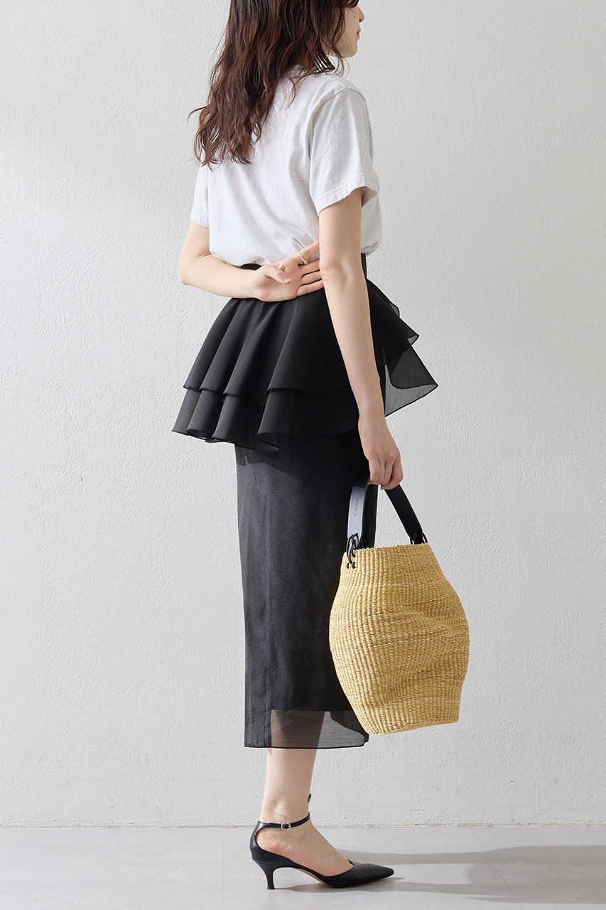 【ウィムガゼット/Whim Gazette】のフリルタイトスカート 人気、トレンドファッション・服の通販 founy(ファニー) 　ファッション　Fashion　レディースファッション　Ladies' Fashion Online　スカート　Skirt　ロングスカート　Long Skirt　おすすめ　Recommend　オーガンジー　Organdy　タイトスカート　Tight Skirt　フリル　Frills　ボトム　Bottom　ロング　Long　エレガント 上品　Elegant　再入荷　Restock/Back In Stock/Re Arrival　other-4|ID: prp329100004523554 ipo3291000000032085321