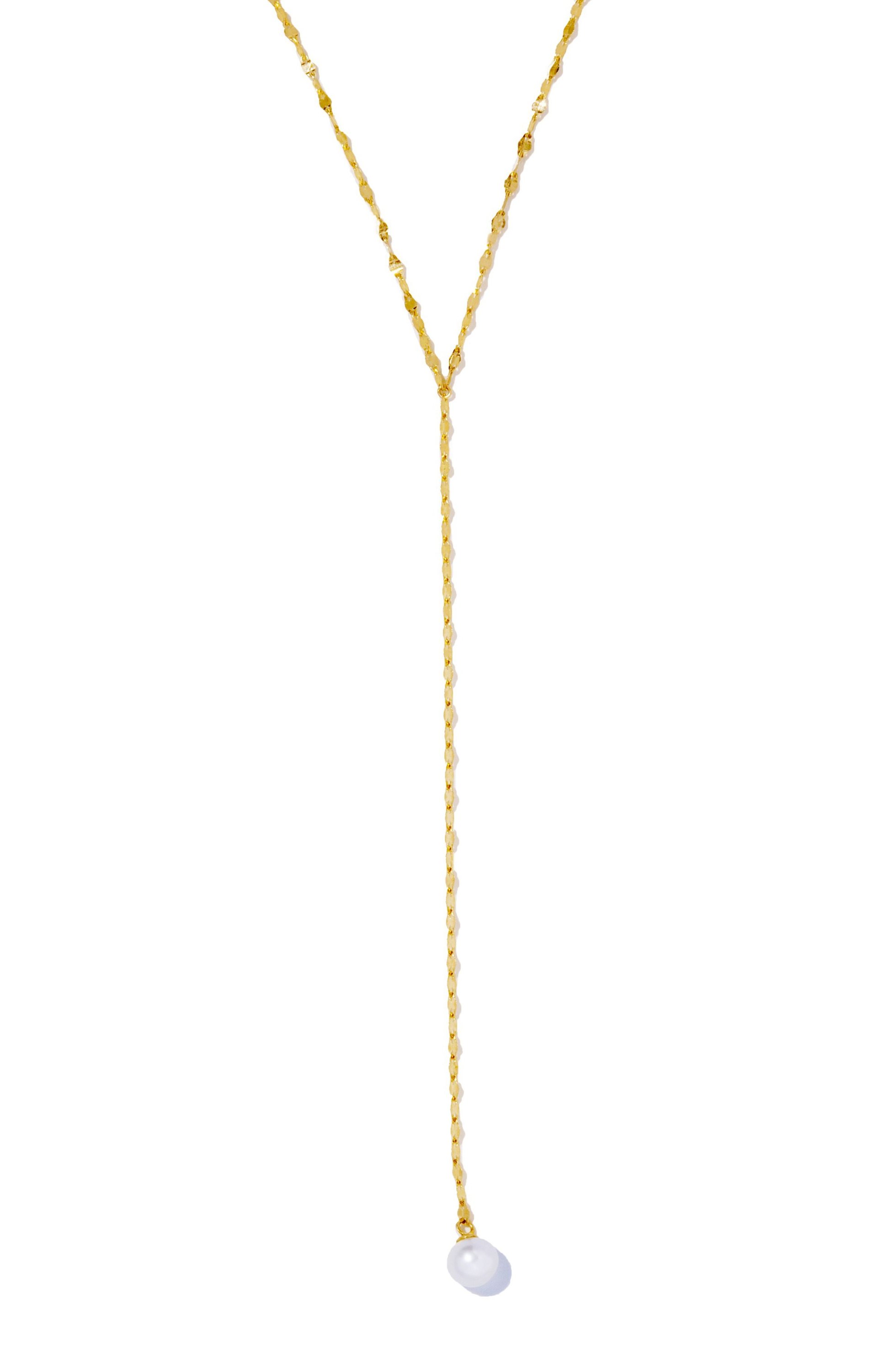 【ルボンボン/les bonbon】のvictoria tie pearl ネックレス インテリア・キッズ・メンズ・レディースファッション・服の通販 founy(ファニー) 　ファッション　Fashion　レディースファッション　WOMEN　ジュエリー　Jewelry　ネックレス　Necklaces　おすすめ　Recommend　シンプル　Simple　チェーン　Chain　ネックレス　Necklace　パール　Pearl　フラット　Flat　リュクス　Luxe　再入荷　Restock/Back In Stock/Re Arrival　ゴールド|ID: prp329100004523562 ipo3291000000031998739