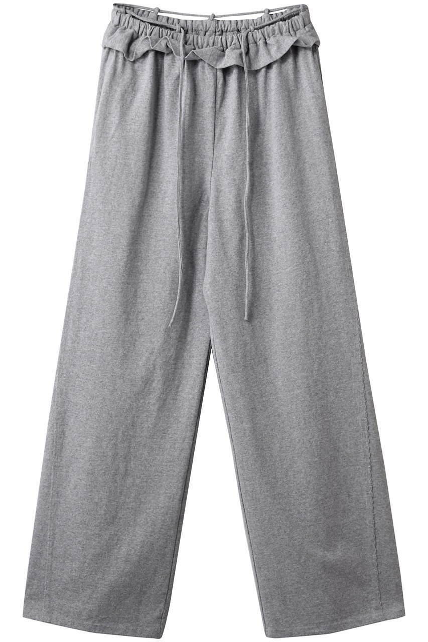 【メゾンスペシャル/MAISON SPECIAL】のWaist Ruffle Sweatpants/ウエストフリルスウェットパンツ インテリア・キッズ・メンズ・レディースファッション・服の通販 founy(ファニー) 　ファッション　Fashion　レディースファッション　WOMEN　パンツ　Pants　ジャケット　Jacket　スウェット　Sweat　トレンド　Trend　ドローストリング　Drawstring　フィット　Fit　フェミニン　Feminine　フリル　Frills　リラックス　Relax　ワイド　Wide　おすすめ　Recommend　夏　Summer　NEW・新作・新着・新入荷　New Arrivals　GRY(グレー)|ID: prp329100004523581 ipo3291000000031998848