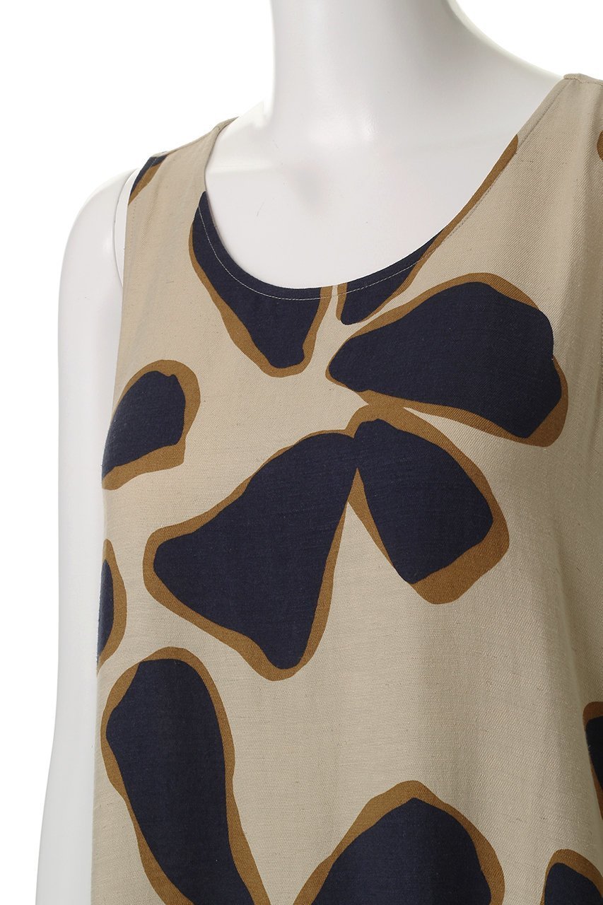 【ハンロ/HANRO】のノースリーブワンピース 人気、トレンドファッション・服の通販 founy(ファニー) 　ファッション　Fashion　レディースファッション　Fashion for Women　ワンピース　Dresses　チュニック　Tunic Tops & Dresses　エレガント 上品　Elegant　シンプル　Simple, Minimal　チュニック　Tunic, Long Top　ノースリーブ　Sleeveless, No-Sleeve　プリント　Print, Printed Pattern　リゾート　Resort, Vacation Style　リネン　Linen, Linen Fabric　夏　Summer　春　Spring　S/S・春夏　SS, Spring/Summer, Warm Season　other-5|ID: prp329100004523586 ipo3291000000035320710