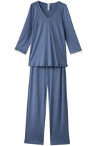 【ハンロ/HANRO】のパジャマ 人気、トレンドファッション・服の通販 founy(ファニー) ファッション Fashion レディースファッション WOMEN なめらか Smooth スカラップ Scalloped パジャマ Pajamas フェミニン Feminine レース Race ロング Long NEW・新作・新着・新入荷 New Arrivals thumbnail ブルー|ID: prp329100004523589 ipo3291000000031998906