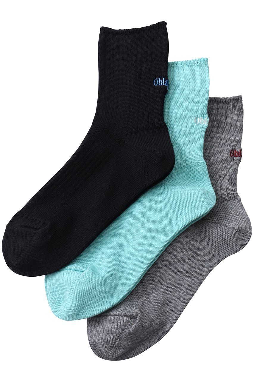 【オブラダ/Oblada】のパックショートソックス インテリア・キッズ・メンズ・レディースファッション・服の通販 founy(ファニー) 　ファッション　Fashion　レディースファッション　WOMEN　ソックス　Socks　レッグウェア　Legwear　ショート　Short　ソックス　Socks　定番　Standard　NEW・新作・新着・新入荷　New Arrivals　グレー/ブラック/ミント|ID: prp329100004523594 ipo3291000000031998946
