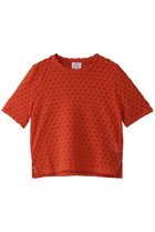 【ランバン オン ブルー/LANVIN en Bleu】のシアーレースカットソー オレンジ|ID:prp329100004523623