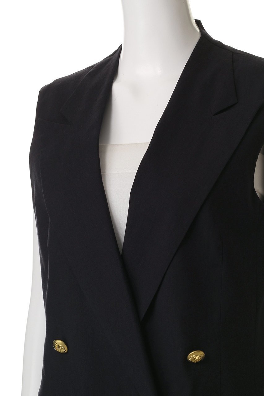 【デザイン ワークス/DESIGN WORKS】のリネンストレッチベスト 人気、トレンドファッション・服の通販 founy(ファニー) 　ファッション　Fashion　レディースファッション　WOMEN　アウター　Coat Outerwear　ジャケット　Jackets　ジャケット　Jacket　ストレッチ　Stretch　ベスト　Vest　リネン　Linen　夏　Summer　NEW・新作・新着・新入荷　New Arrivals　軽量　Lightweight　other-5|ID: prp329100004523625 ipo3291000000031999140