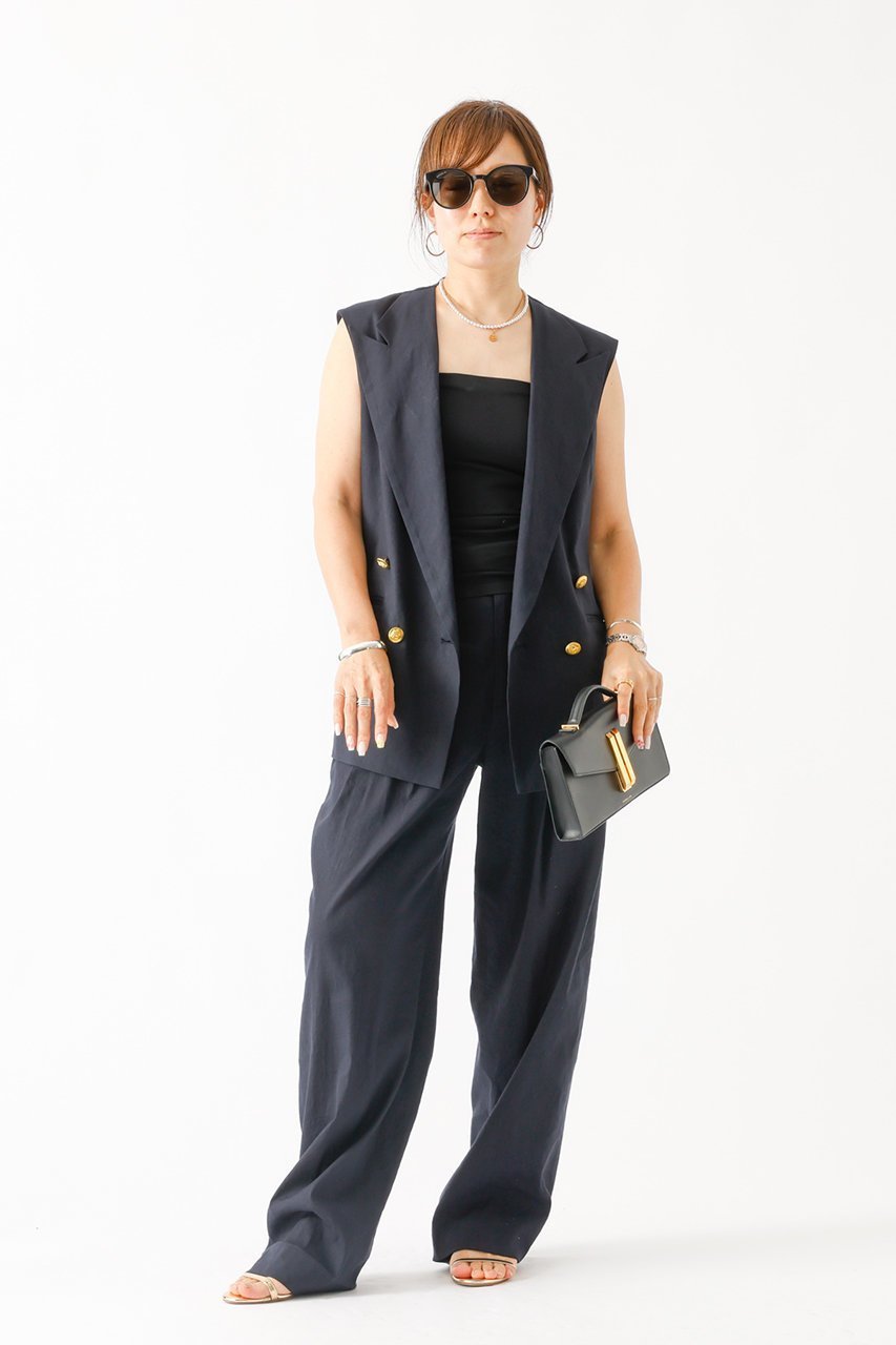 【デザイン ワークス/DESIGN WORKS】のリネンストレッチベスト 人気、トレンドファッション・服の通販 founy(ファニー) 　ファッション　Fashion　レディースファッション　Fashion for Women　アウター　Coat / Outerwear Collection　レディースジャケット・軽アウター　Jackets　ジャケット　Jacket, Outerwear　ストレッチ　Stretch, Stretchy Fabric　ベスト　Vest, Waistcoat　リネン　Linen, Linen Fabric　夏　Summer　軽量　Lightweight, Ultra Light　other-8|ID: prp329100004523625 ipo3291000000032789729