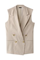 【デザイン ワークス/DESIGN WORKS】のリネンストレッチベスト 人気、トレンドファッション・服の通販 founy(ファニー) ファッション Fashion レディースファッション Fashion for Women アウター Coat / Outerwear Collection レディースジャケット・軽アウター Jackets ジャケット Jacket, Outerwear ストレッチ Stretch, Stretchy Fabric ベスト Vest, Waistcoat リネン Linen, Linen Fabric 夏 Summer 軽量 Lightweight, Ultra Light thumbnail ベージュ|ID: prp329100004523625 ipo3291000000034956315
