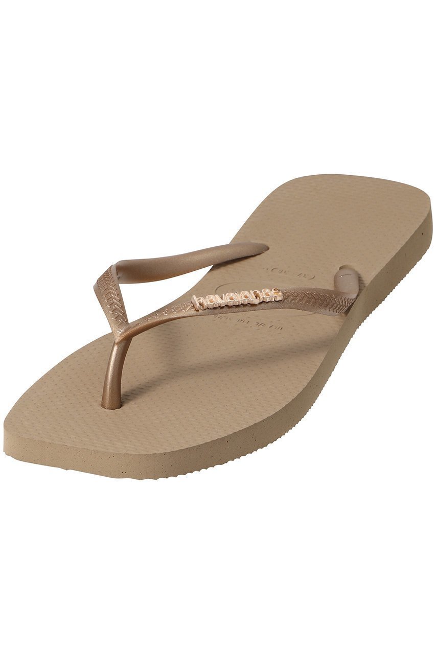 【ハワイアナス/havaianas】のSLIM SQUARE LOGO METALLIC ビーチサンダル 人気、トレンドファッション・服の通販 founy(ファニー) 　ファッション　Fashion　レディースファッション　WOMEN　サンダル　Sandals　スタイリッシュ　Stylish　ビーチ　Beach　フォルム　Form　メタリック　Metallic　ラップ　Wrap　NEW・新作・新着・新入荷　New Arrivals　other-4|ID: prp329100004523668 ipo3291000000031999404