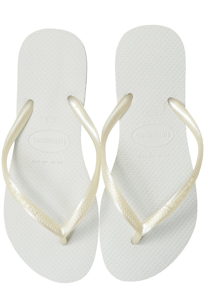 【ハワイアナス/havaianas】のSLIM ビーチサンダル インテリア・キッズ・メンズ・レディースファッション・服の通販 founy(ファニー) 　ファッション　Fashion　レディースファッション　WOMEN　コレクション　Collection　サンダル　Sandals　スタイリッシュ　Stylish　ビーチ　Beach　ラップ　Wrap　人気　Popularity　NEW・新作・新着・新入荷　New Arrivals　ホワイト|ID: prp329100004523680 ipo3291000000031999464