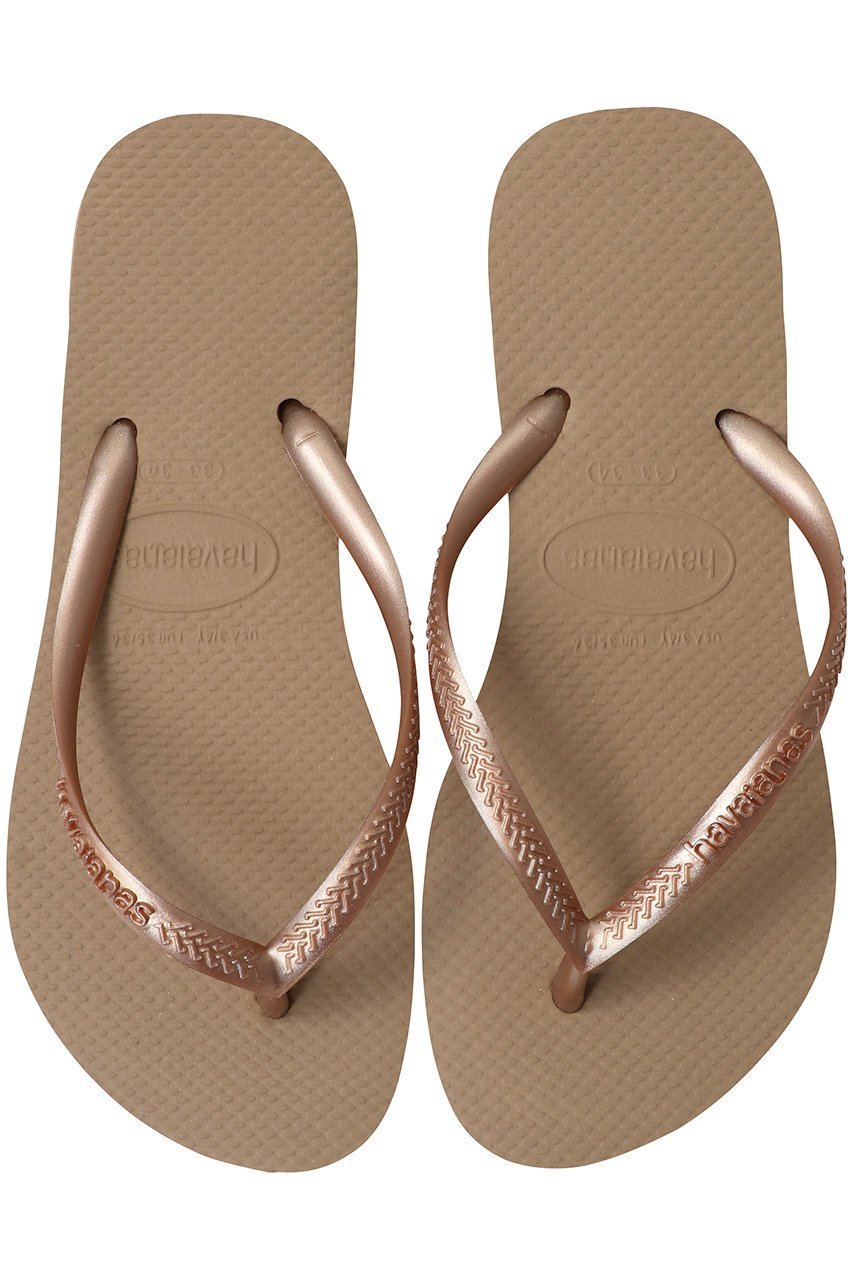 【ハワイアナス/havaianas】のSLIM ビーチサンダル インテリア・キッズ・メンズ・レディースファッション・服の通販 founy(ファニー) 　ファッション　Fashion　レディースファッション　WOMEN　コレクション　Collection　サンダル　Sandals　スタイリッシュ　Stylish　ビーチ　Beach　ラップ　Wrap　人気　Popularity　NEW・新作・新着・新入荷　New Arrivals　ローズゴールド|ID: prp329100004523680 ipo3291000000031999468