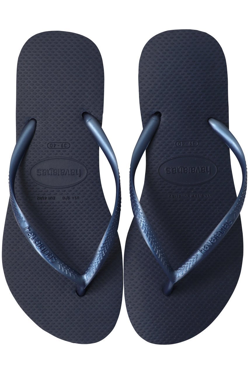【ハワイアナス/havaianas】のSLIM ビーチサンダル インテリア・キッズ・メンズ・レディースファッション・服の通販 founy(ファニー) 　ファッション　Fashion　レディースファッション　WOMEN　コレクション　Collection　サンダル　Sandals　スタイリッシュ　Stylish　ビーチ　Beach　ラップ　Wrap　人気　Popularity　NEW・新作・新着・新入荷　New Arrivals　ネイビーブルー|ID: prp329100004523680 ipo3291000000031999470
