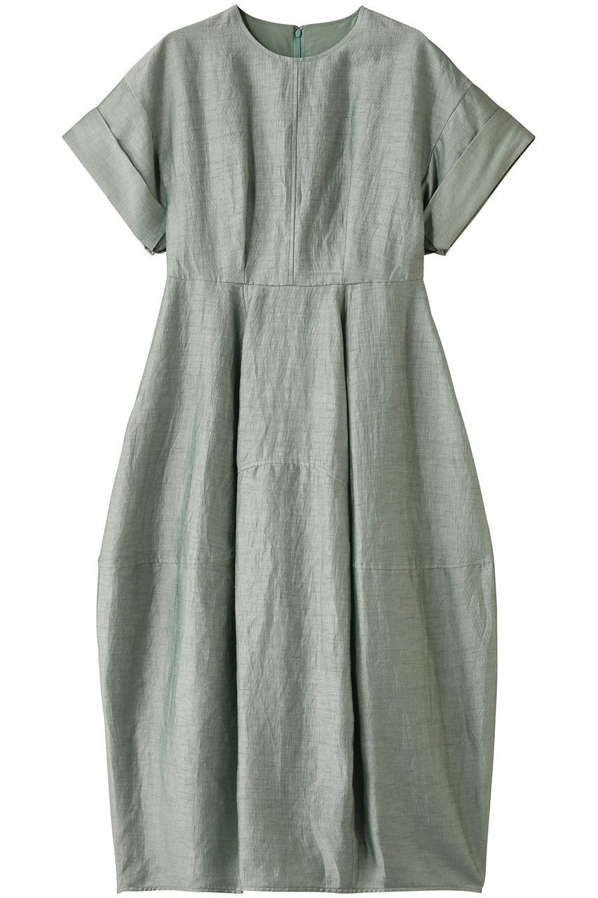 【ランバン オン ブルー/LANVIN en Bleu】のリネンカールマイヤーワンピース 人気、トレンドファッション・服の通販 founy(ファニー) 　ファッション　Fashion　レディースファッション　WOMEN　ワンピース　Dress　チュニック　Tunic　サマー　Summer　チュニック　Tunic　フェミニン　Feminine　フォルム　Form　リネン　Linen　ロング　Long　NEW・新作・新着・新入荷　New Arrivals　 other-1|ID: prp329100004523692 ipo3291000000031999546
