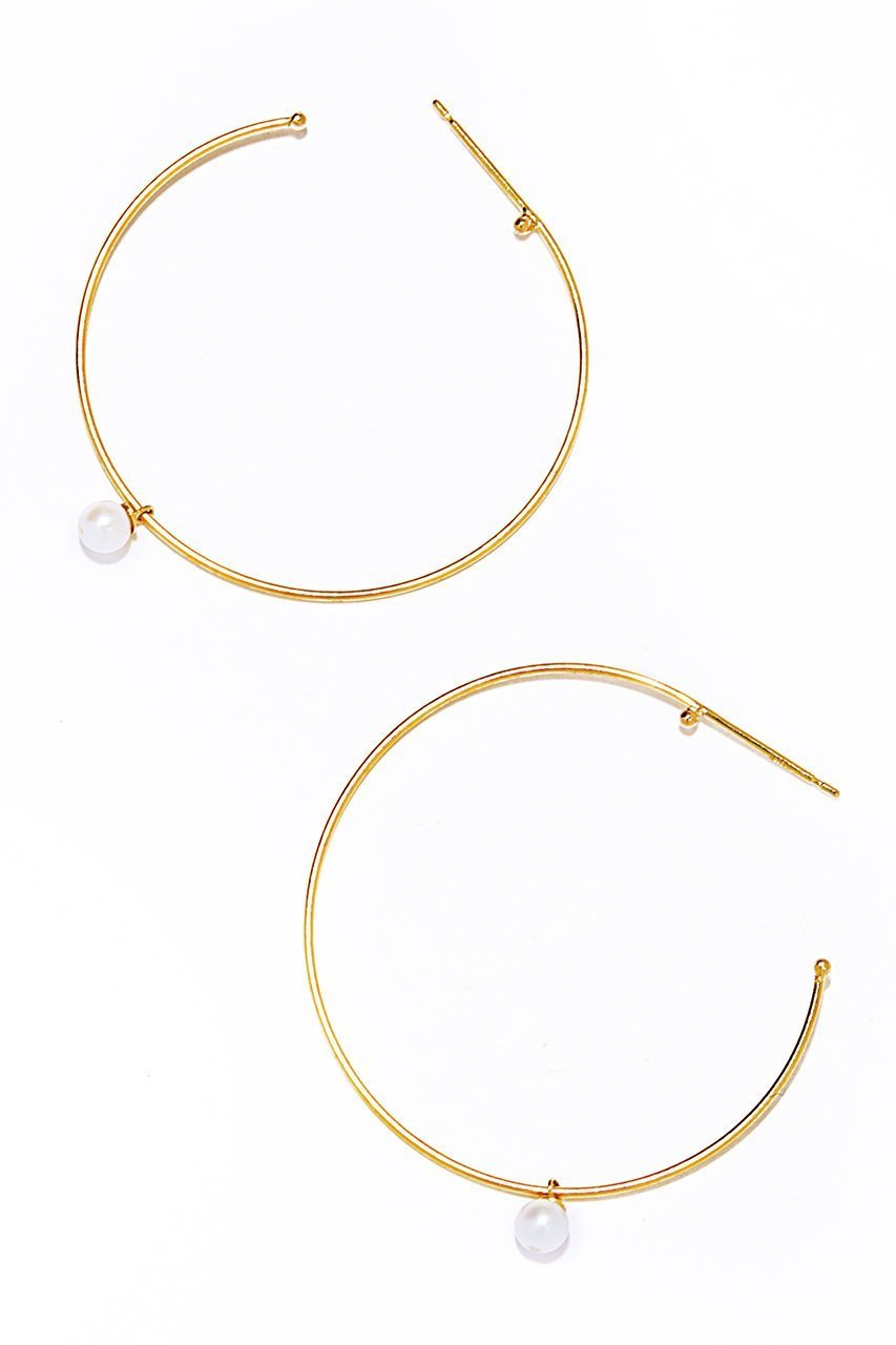 【ルボンボン/les bonbon】のhoop pearl ピアス 人気、トレンドファッション・服の通販 founy(ファニー) 　ファッション　Fashion　レディースファッション　WOMEN　ジュエリー　Jewelry　リング　Rings　イヤリング　Earrings　イヤリング　Earrings　パーティ　Party　パール　Pearl　フープ　Hoop　エレガント 上品　Elegant　other-3|ID: prp329100004523694 ipo3291000000031999564