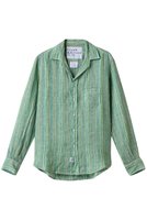 【フランク&アイリーン/Frank&Eileen】のEILEEN イタリアンリネン グリーンマルチストライプシャツ 人気、トレンドファッション・服の通販 founy(ファニー) ファッション Fashion レディースファッション WOMEN トップス・カットソー Tops/Tshirt シャツ/ブラウス Shirts/Blouses スタイリッシュ Stylish ストライプ Stripe スリーブ Sleeve フィット Fit リネン Linen リラックス Relax ロング Long 夏 Summer NEW・新作・新着・新入荷 New Arrivals |ID:prp329100004523710