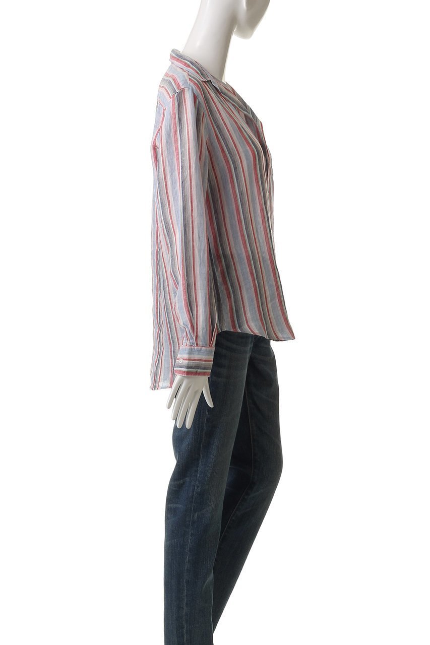 【フランク&アイリーン/Frank&Eileen】のEILEEN イタリアンリネン マルチストライプシャツ 人気、トレンドファッション・服の通販 founy(ファニー) 　ファッション　Fashion　レディースファッション　WOMEN　トップス・カットソー　Tops/Tshirt　シャツ/ブラウス　Shirts/Blouses　ストライプ　Stripe　スリーブ　Sleeve　リネン　Linen　ロング　Long　今季　This Season　夏　Summer　NEW・新作・新着・新入荷　New Arrivals　other-3|ID: prp329100004523712 ipo3291000000031999688