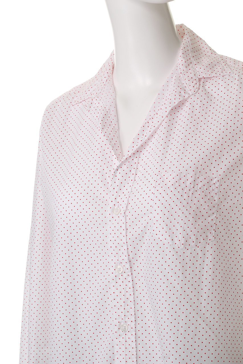 【フランク&アイリーン/Frank&Eileen】のEILEEN イタリアンコットン レッドドットシャツ 人気、トレンドファッション・服の通販 founy(ファニー) 　ファッション　Fashion　レディースファッション　WOMEN　トップス・カットソー　Tops/Tshirt　シャツ/ブラウス　Shirts/Blouses　スリーブ　Sleeve　ドット　Dot　ポケット　Pocket　ロング　Long　定番　Standard　NEW・新作・新着・新入荷　New Arrivals　無地　Plain Color　other-5|ID: prp329100004523713 ipo3291000000031999699
