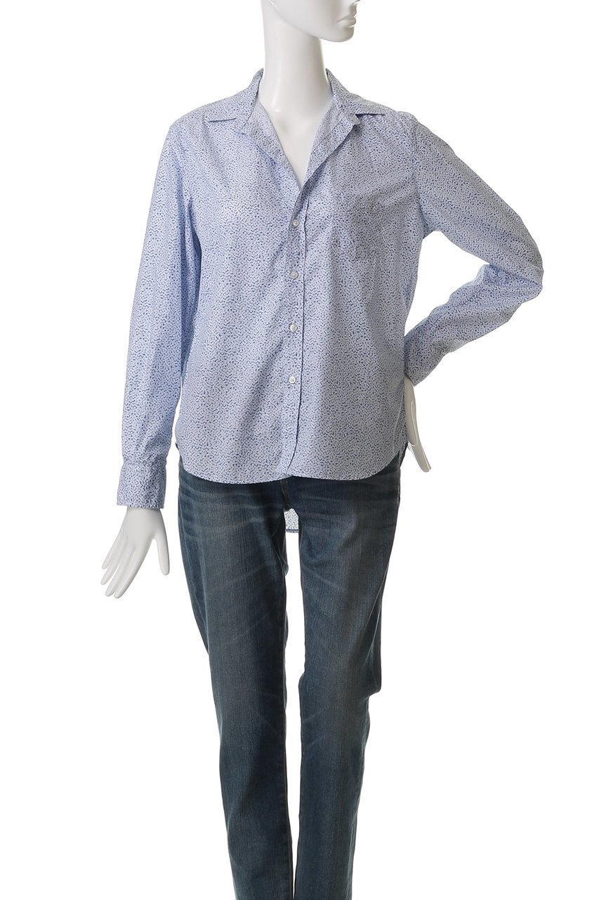 【フランク&アイリーン/Frank&Eileen】のEILEEN イタリアンコットン フラワープリントシャツ 人気、トレンドファッション・服の通販 founy(ファニー) 　ファッション　Fashion　レディースファッション　WOMEN　トップス・カットソー　Tops/Tshirt　シャツ/ブラウス　Shirts/Blouses　花柄・フラワープリント・モチーフ　Flower Patterns　ジャケット　Jacket　スリーブ　Sleeve　フラワー　Flower　プリント　Print　ロング　Long　NEW・新作・新着・新入荷　New Arrivals　other-2|ID: prp329100004523714 ipo3291000000031999702