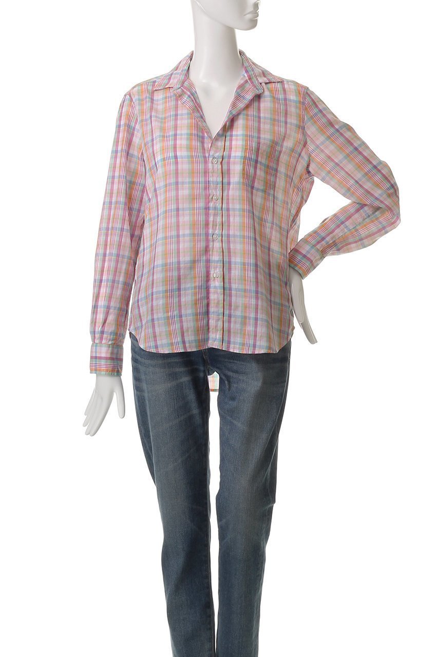 【フランク&アイリーン/Frank&Eileen】のEILEEN イタリアンコットン マルチチェックシャツ 人気、トレンドファッション・服の通販 founy(ファニー) 　ファッション　Fashion　レディースファッション　WOMEN　トップス・カットソー　Tops/Tshirt　シャツ/ブラウス　Shirts/Blouses　サマー　Summer　スリーブ　Sleeve　チェック　Check　トレンド　Trend　ロング　Long　今季　This Season　NEW・新作・新着・新入荷　New Arrivals　other-2|ID: prp329100004523715 ipo3291000000031999708