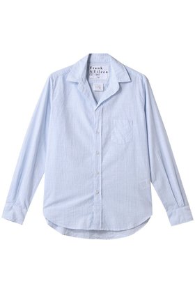 【フランク&アイリーン/Frank&Eileen】のEILEEN イタリアンコットン ブルーストライプシャツ 人気、トレンドファッション・服の通販 founy(ファニー) ファッション Fashion レディースファッション Fashion for Women トップス・カットソー Cut & Sew Tops シャツ・ブラウス・オフィスカジュアル Elegant Blouses & Button-Ups スリーブ Sleeve, Long Sleeve / Short Sleeve ベーシック Basic, Essential ロング Long, Long-Length 定番 Standard, Basic Item |ID:prp329100004523716