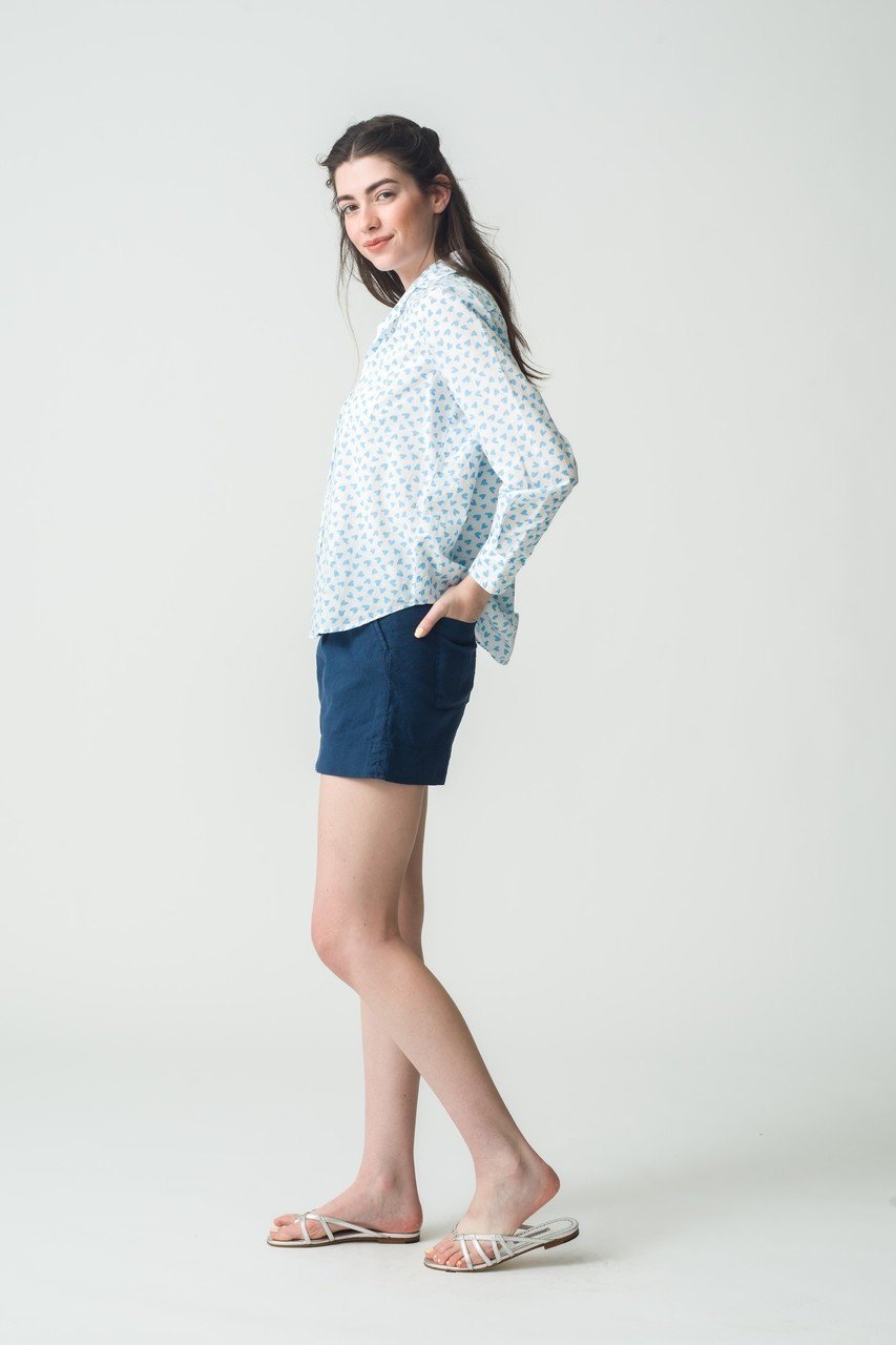 【フランク&アイリーン/Frank&Eileen】のEILEEN イタリアンコットン ハートプリントシャツ 人気、トレンドファッション・服の通販 founy(ファニー) 　ファッション　Fashion　レディースファッション　WOMEN　トップス・カットソー　Tops/Tshirt　シャツ/ブラウス　Shirts/Blouses　スリーブ　Sleeve　デニム　Denim　プリント　Print　ロング　Long　NEW・新作・新着・新入荷　New Arrivals　other-6|ID: prp329100004523717 ipo3291000000031999724