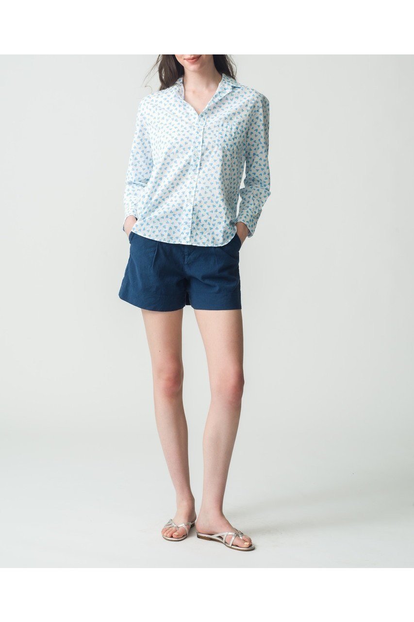 【フランク&アイリーン/Frank&Eileen】のEILEEN イタリアンコットン ハートプリントシャツ 人気、トレンドファッション・服の通販 founy(ファニー) 　ファッション　Fashion　レディースファッション　WOMEN　トップス・カットソー　Tops/Tshirt　シャツ/ブラウス　Shirts/Blouses　スリーブ　Sleeve　デニム　Denim　プリント　Print　ロング　Long　NEW・新作・新着・新入荷　New Arrivals　other-8|ID: prp329100004523717 ipo3291000000031999726