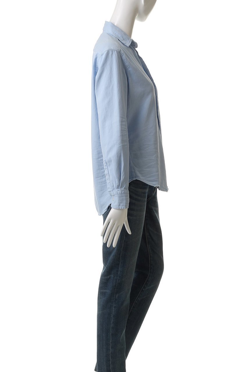 【フランク&アイリーン/Frank&Eileen】のEILEEN イタリアンフェイマスデニム カラーシャツ 人気、トレンドファッション・服の通販 founy(ファニー) 　ファッション　Fashion　レディースファッション　WOMEN　トップス・カットソー　Tops/Tshirt　シャツ/ブラウス　Shirts/Blouses　シンプル　Simple　スリーブ　Sleeve　ダメージ　Damage　フレア　Flare　ポケット　Pocket　マニッシュ　Mannish　ロング　Long　NEW・新作・新着・新入荷　New Arrivals　other-3|ID: prp329100004523718 ipo3291000000031999731