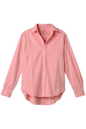 【フランク&アイリーン/Frank&Eileen】 EILEEN イタリアンフェイマスデニム カラーシャツ人気、トレンドファッション・服の通販 founy(ファニー) ファッション Fashion レディースファッション Fashion for Women トップス・カットソー Cut & Sew Tops シャツ・ブラウス・オフィスカジュアル Elegant Blouses & Button-Ups シンプル Simple, Minimal スリーブ Sleeve, Long Sleeve / Short Sleeve ダメージ Distressed, Destroyed フレア Flare, Flared ポケット Pocket, Pocket Detail マニッシュ Mannish, Boyish ロング Long, Long-Length |ID:prp329100004523718